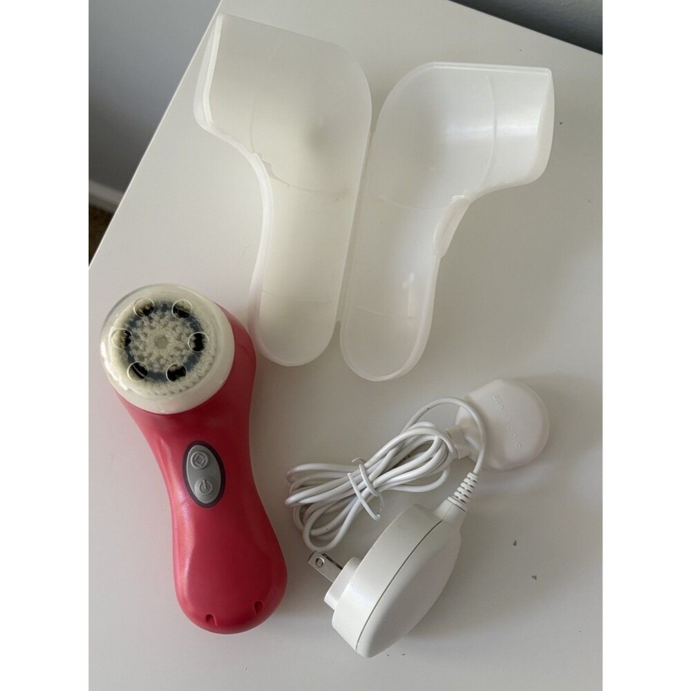 Clarisonic MIA 2 Pink Cordless Face Cleansing Brush Travel Case & Charger Tested